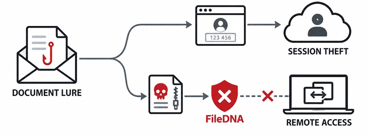 CSuite document lure phishing attack
